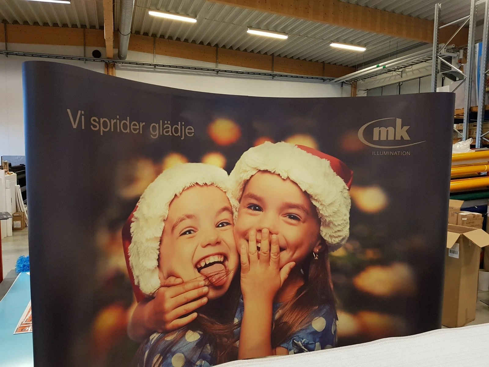 Rollup och popupvägg för mässa och event